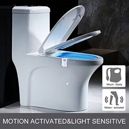16-Color Motion-Sensing Toilet Seat Night Light with Motion Sensor